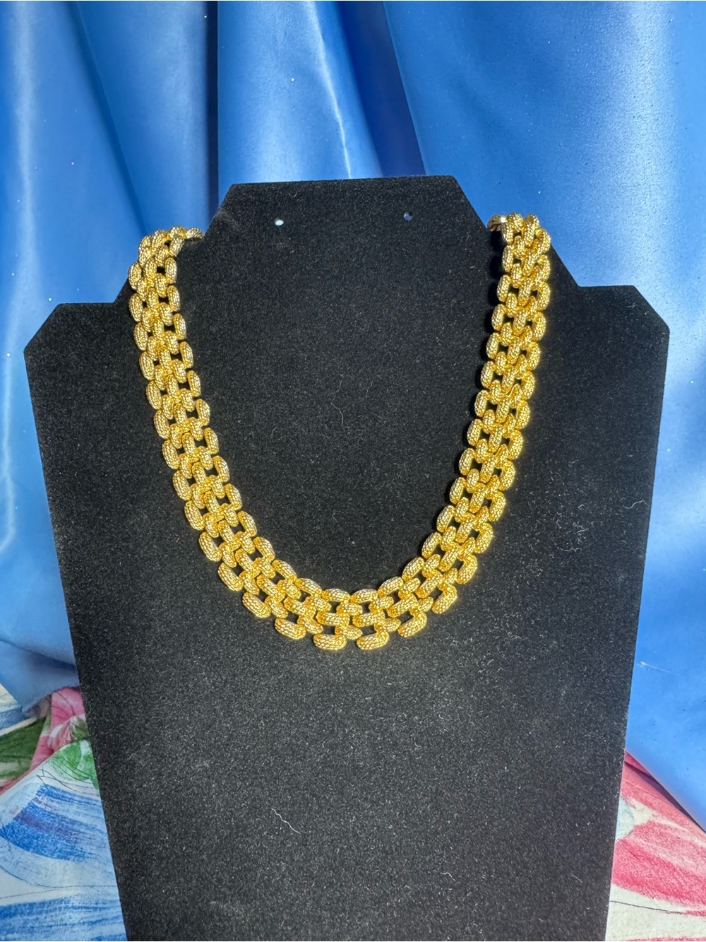Vintage Gold-Tone Chunky Chain Necklace - Women Jewelry